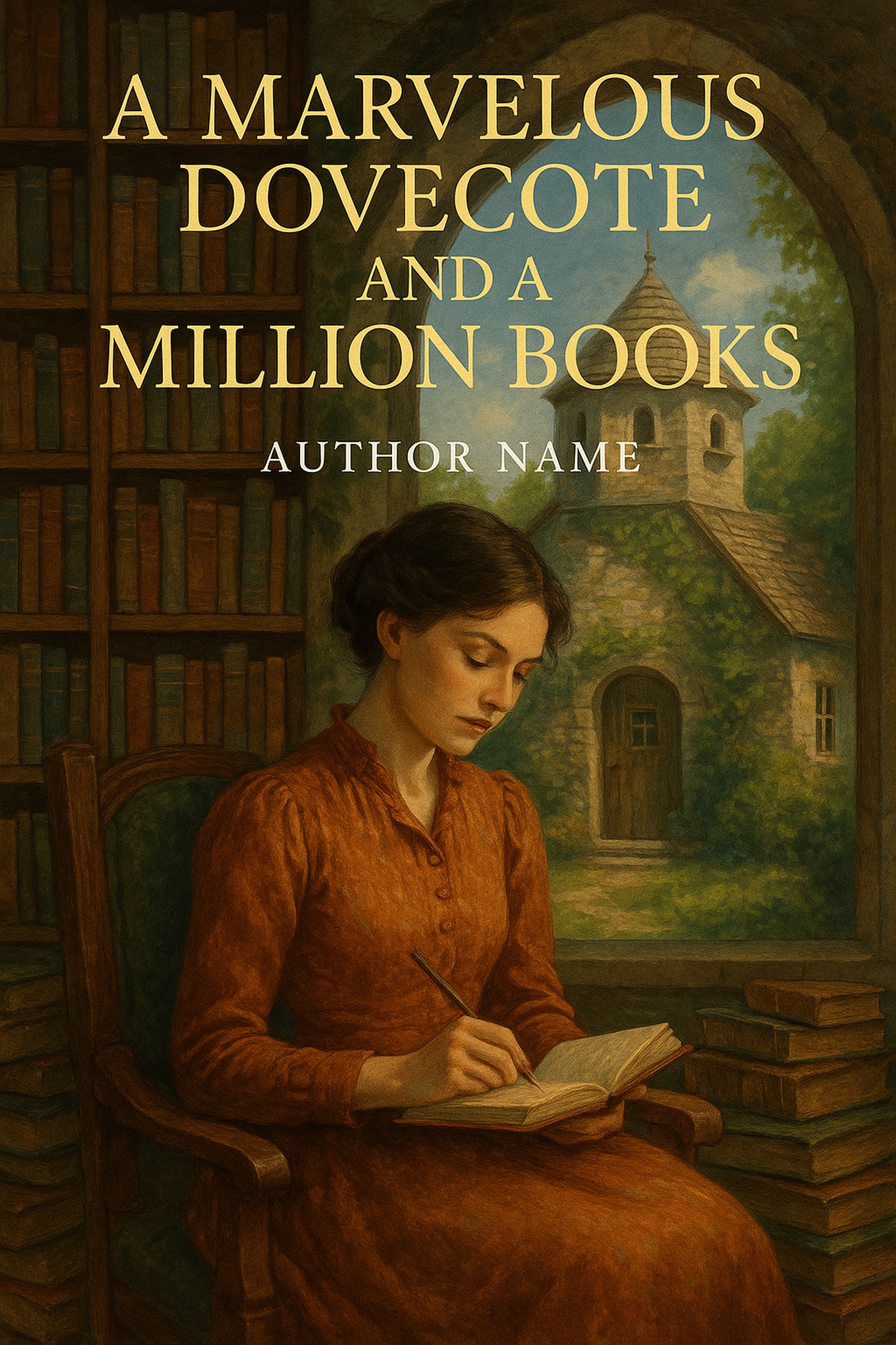 A marvelous dovecote and a million books book cover