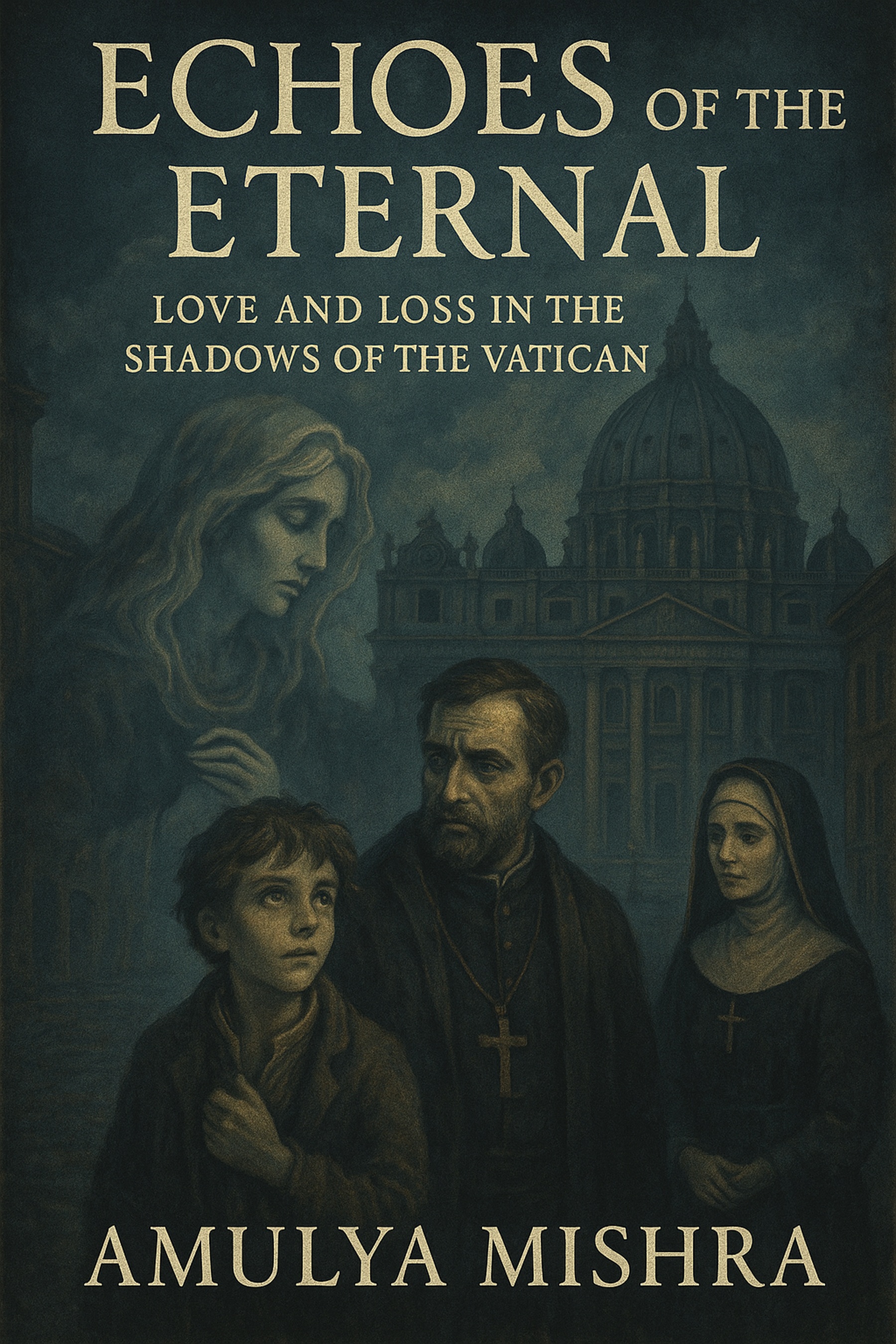 **Echoes of the Eternal: Love and Loss in the Shadows of the Vatican** book cover